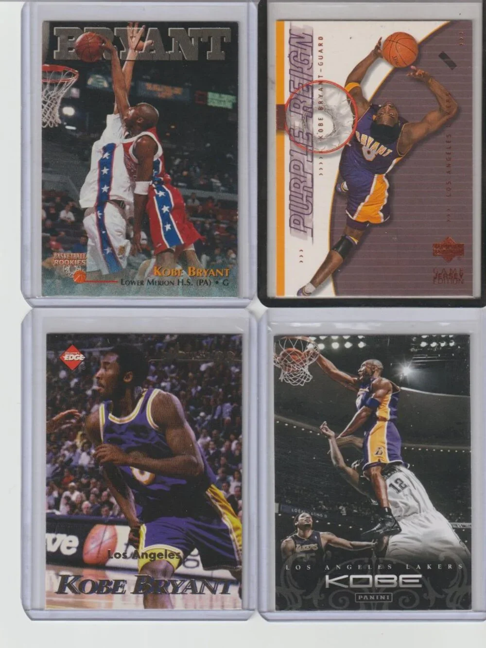 Kobe Bryant 4 Card Set — Lakers/Black Mamba Magic #25